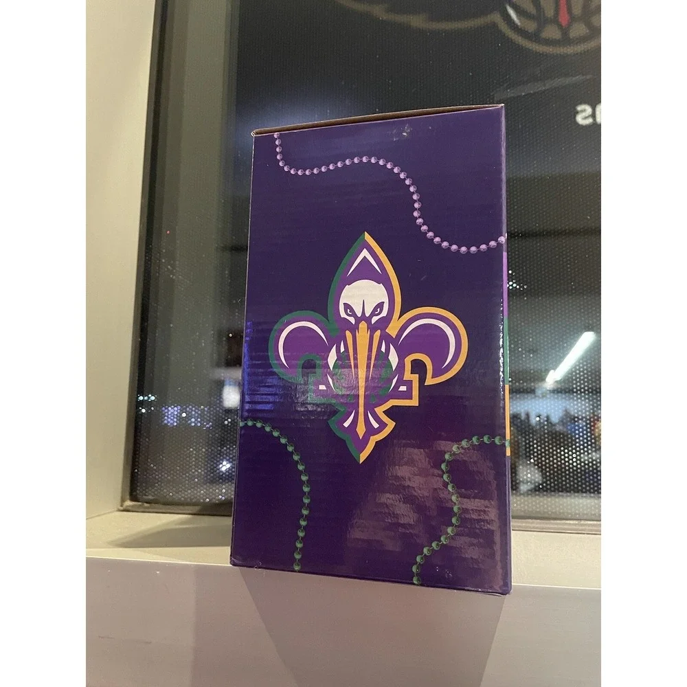 PIERRE THE PELICAN BOBBLEHEAD New Orleans Pelicans 2023 Mardi Gras Edition RARE